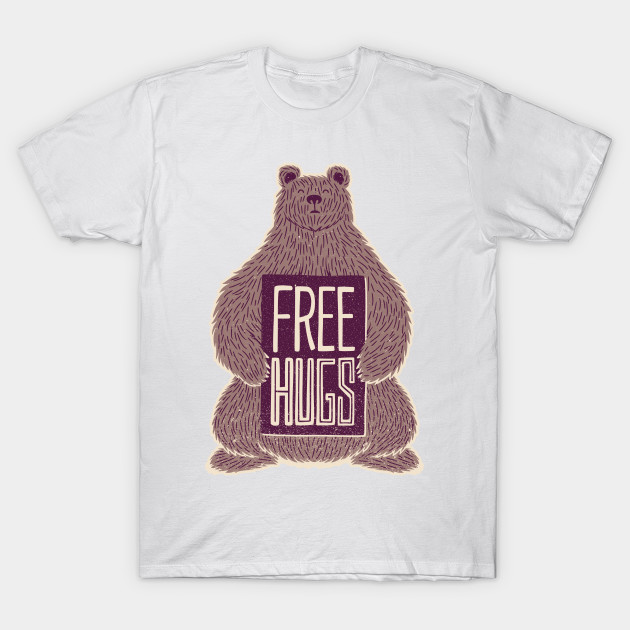 Free Hugs Bear T-Shirt-TOZ